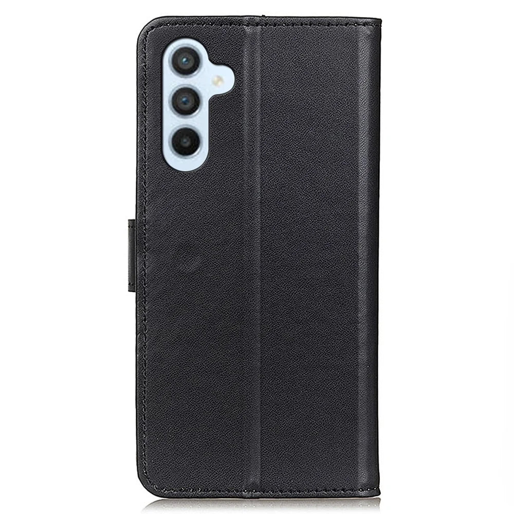 For Samsung Galaxy M35 5G Case Card Slots PU Leather Flip Stand Phone Cover - Black - 7
