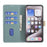 BINFEN COLOR BF33 for Samsung Galaxy A16 5G / A16 4G Leather Case Splicing Color RFID Blocking - Green - 2