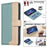 BINFEN COLOR BF33 for Samsung Galaxy A16 5G / A16 4G Leather Case Splicing Color RFID Blocking - Green - 5