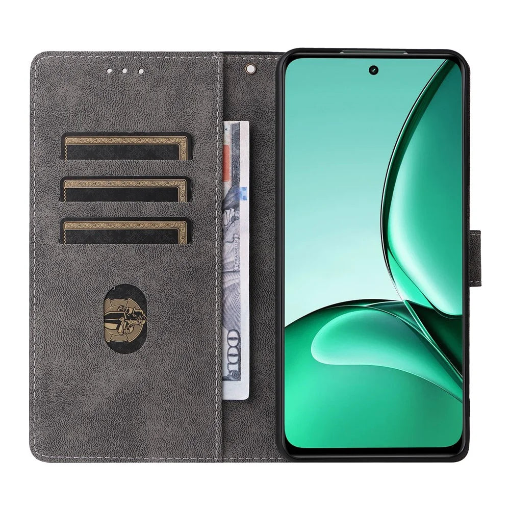 For Realme V60 5G / V60s 5G Case RFID Blocking Wallet Phone Stand PU Leather Cover with Strap - Black - 2