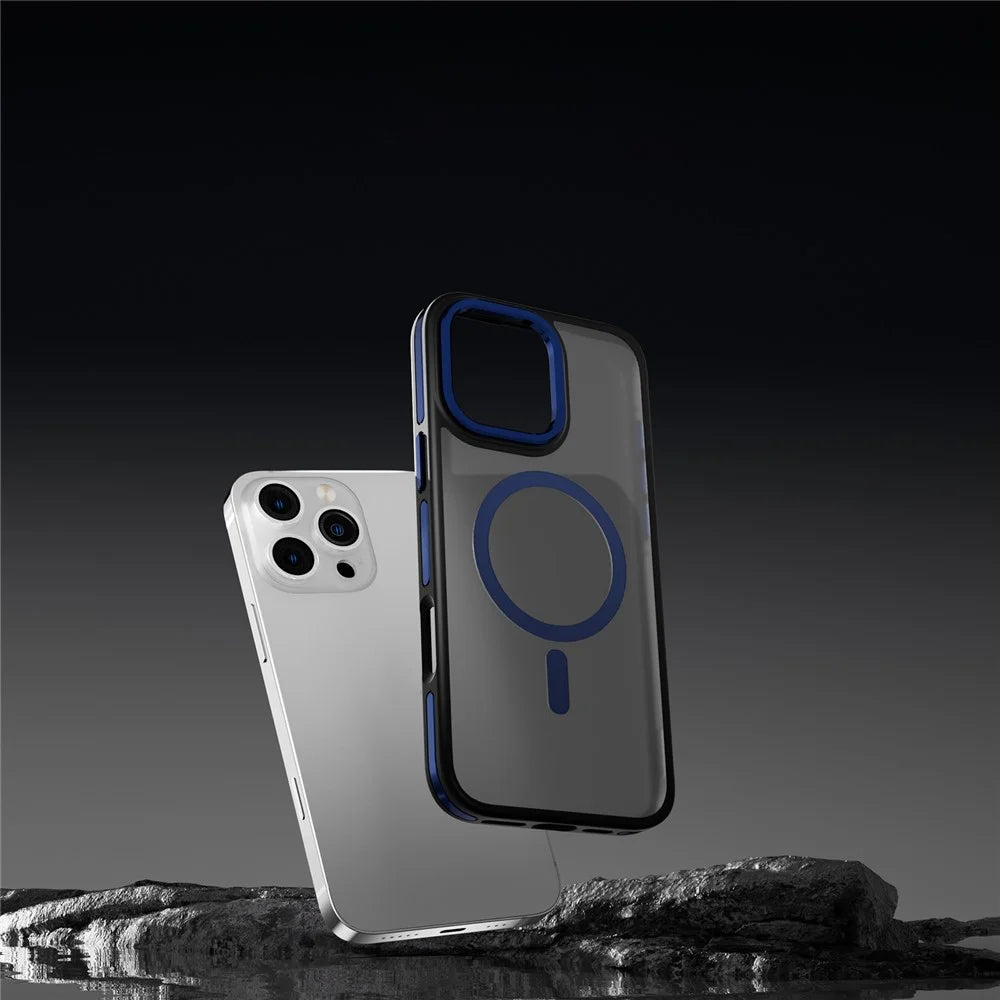 C1 Series For iPhone 14 Pro Max Case Skin-Touch Anti-Scratch Phone Cover Compatible with MagSafe - Black - 4