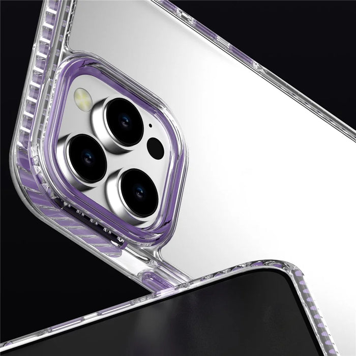For iPhone 13 Pro Max Clear Phone Case PC+TPU Shell Anti-Scratch Phone Cover - White - 2