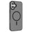 For iPhone 16 Case Compatible with MagSafe Translucent Matte TPU+PC Phone Cover - Black - 1