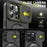 For iPhone 16 Pro Max Magnetic Phone Case Slide Lens Protection Ring Kickstand TPU+PC Cover - Black - 6