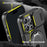 For iPhone 16 Pro Magnetic Phone Case Slide Lens Cover Ring Kickstand TPU+PC Phone Shell - Black - 5
