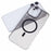 X-LEVEL Clear Series For iPhone 16 Pro Max Case Compatible with MagSafe PC+Glass Phone Cover - Transparent Black - 5