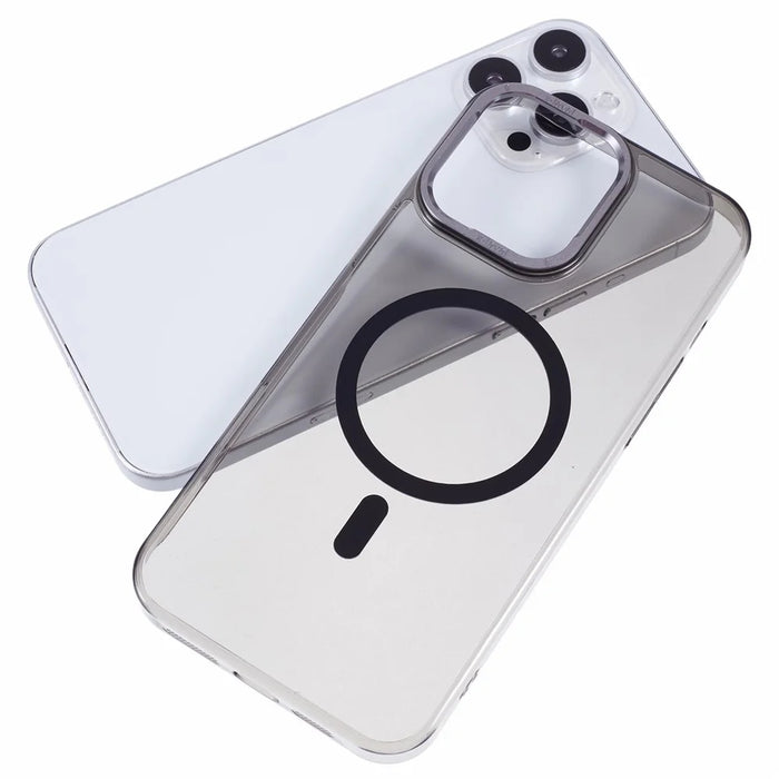 X-LEVEL Clear Series For iPhone 16 Pro Max Case Compatible with MagSafe PC+Glass Phone Cover - Transparent Black - 5