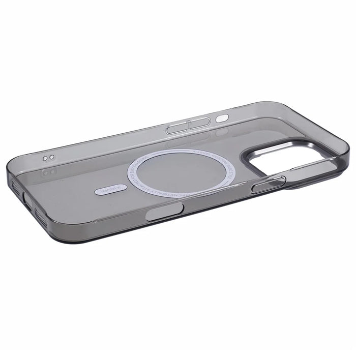 X-LEVEL Clear Series For iPhone 16 Pro Max Case Compatible with MagSafe PC+Glass Phone Cover - Transparent Black - 6