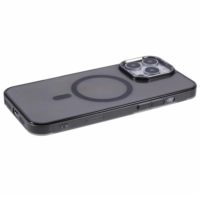X-LEVEL Clear Series For iPhone 16 Pro Max Case Compatible with MagSafe PC+Glass Phone Cover - Transparent Black - 7