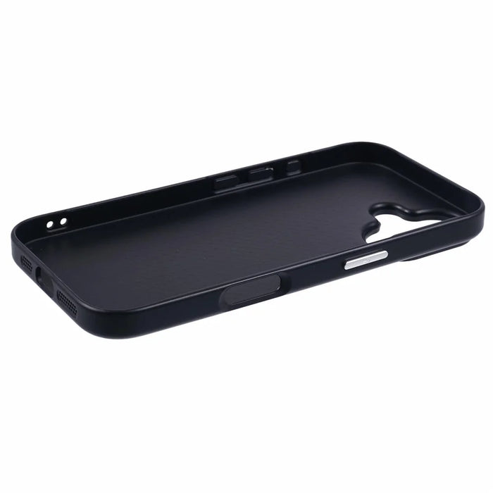X-LEVEL For iPhone 16 Case Anti-Scratch PC Hard Phone Cover Carbon Nano-Fiber Texture - Black - 4