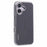 X-LEVEL For iPhone 16 Case Rhombus Splicing Hard PC Shockproof  Phone Cover - Titanium Grey - 1