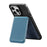 KB-63 Adhesive Phone Card Bag Wallet Kickstand Leather Phone Card Holder - Blue - 3