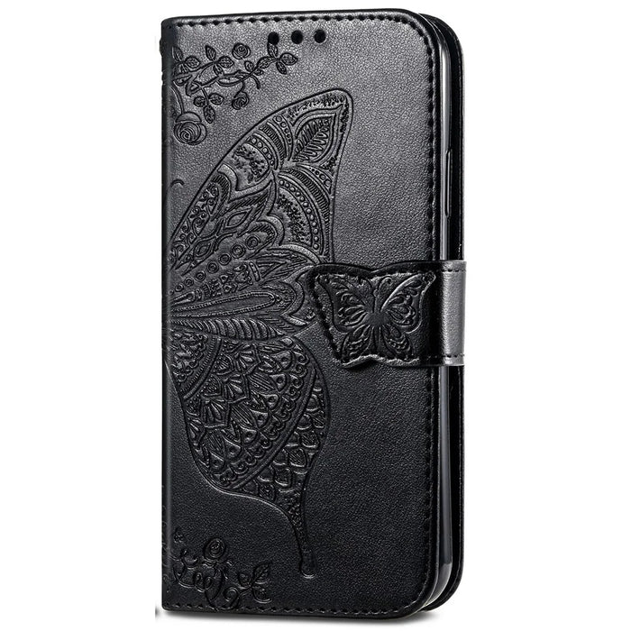 For Nothing CMF Phone 1 Case PU Leather Wallet Phone Cover Butterfly Pattern - Black - 7