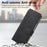 CASENEO For Samsung Galaxy Z Fold6 5G Case Leather 2-in-1 Magnetic Detachable Wallet Phone Cover - Black - 5