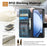 CASENEO For Samsung Galaxy Z Fold6 5G Case Leather 2-in-1 Magnetic Detachable Wallet Phone Cover - Black - 7