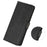 For Samsung Galaxy M35 5G Case Cowhide Texture Leather Wallet Phone Cover with Stand - Black - 5