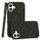 For iPhone 16 Case Compatible with MagSafe Colorful Dot Hard PC Matte Phone Cover - Black - 1