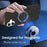 For iPhone 16 Case Compatible with MagSafe Colorful Dot Hard PC Matte Phone Cover - Black - 3