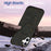 For iPhone 16 Case Compatible with MagSafe Colorful Dot Hard PC Matte Phone Cover - Black - 5
