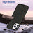 For iPhone 16 Pro Case Colorful Dot Hard PC Matte Phone Cover Compatible with MagSafe - Black - 5