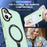 For iPhone 16 Case Compatible with MagSafe Kickstand Back Phone Cover - Matcha Green - 6