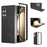 For Samsung Galaxy Z Fold6 5G Case Cowhide Texture Hard PC+PU Protective Phone Cover - Black - 1