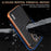 AZNS For iPhone 16 Pro Max Case Electroplating Crocodile Texture PU+TPU Phone Cover - Brown - 5