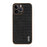 AZNS For iPhone 16 Pro Case Electroplating PU+TPU Phone Cover Crocodile Texture - Black - 3