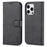 AZNS For iPhone 16 Pro Max Case PU Leather Wallet Phone Cover - Black - 1