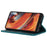 For Samsung Galaxy M35 5G Stand Case Split Leather Litchi Texture Wallet Phone Cover - Green - 3