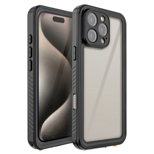 REDPEPPER FS Series For iPhone 16 Pro Max Phone Case IP68 Waterproof Clear Back Panel Phone Cover - 1