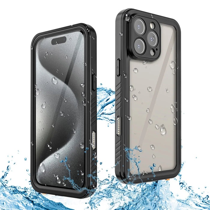 REDPEPPER FS Series For iPhone 16 Pro Max Phone Case IP68 Waterproof Clear Back Panel Phone Cover - 2
