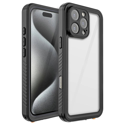 REDPEPPER FS Series For iPhone 16 Pro Phone Case IP68 Waterproof Clear Back Panel Phone Cover - 1