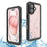 REDPEPPER FS Series For iPhone 16 Cell Phone Case IP68 Waterproof Clear Back Panel Phone Cover - 1