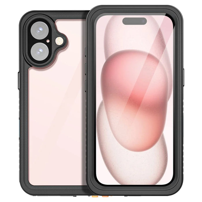 REDPEPPER FS Series For iPhone 16 Cell Phone Case IP68 Waterproof Clear Back Panel Phone Cover - 2