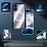 REDPEPPER Dot+ Series For iPhone 16 Plus Phone Case Compatible with MagSafe IP68 Waterproof Clear Phone Cover - Blue - 5