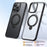 For iPhone 16 Pro Phone Case Kickstand Matte Back Cover Compatible with MagSafe - Black - 2