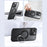 For iPhone 16 Pro Phone Case Kickstand Matte Back Cover Compatible with MagSafe - Black - 6
