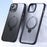 For iPhone 15 Phone Case Kickstand Matte Back Cover Compatible with MagSafe - Black - 1