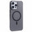 X-LEVEL Misty Series For iPhone 16 Pro Case Compatible with MagSafe Translucent Back PC+Glass Phone Cover - Matte Black - 1
