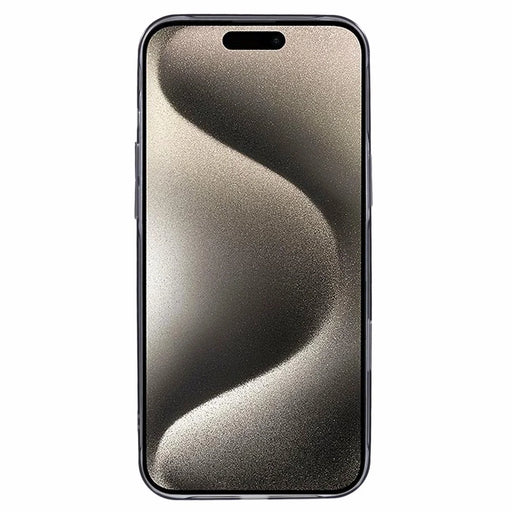 X-LEVEL Misty Series For iPhone 16 Pro Case Compatible with MagSafe Translucent Back PC+Glass Phone Cover - Matte Black - 2