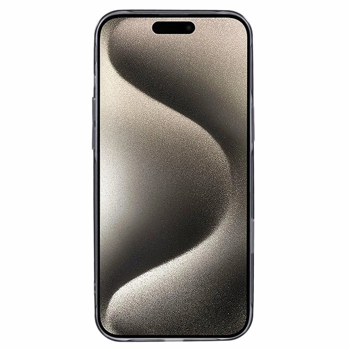 X-LEVEL Misty Series For iPhone 16 Pro Case Compatible with MagSafe Translucent Back PC+Glass Phone Cover - Matte Black - 2