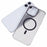 X-LEVEL Misty Series For iPhone 16 Pro Case Compatible with MagSafe Translucent Back PC+Glass Phone Cover - Matte Black - 5