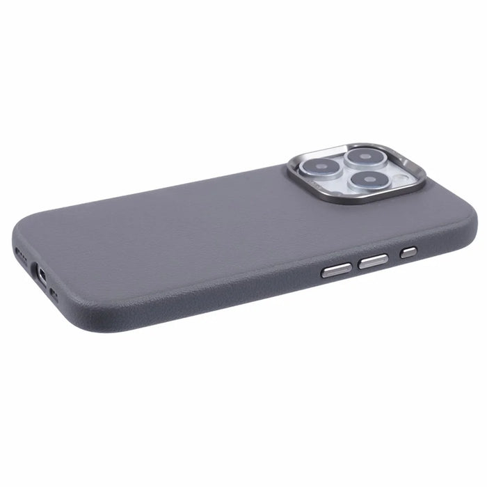 X-LEVEL For iPhone 16 Pro Max Case Compatible with MagSafe PU Leather Non-Slip Back Cover - Grey - 6