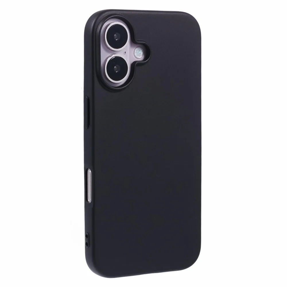 X-LEVEL Guardian Series For iPhone 16 Plus Case Soft TPU Frosted Protective Phone Cover - Black - 1