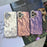 For iPhone 16 Plus Case Wrinkle Texture TPU+PC Shockproof Phone Cover - Pink - 5