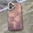 For iPhone 16 Case Anti-Drop TPU+PC Phone Cover Tinfoil Texture - Pink - 2