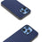 ABEEL For iPhone 16 Pro Max Case Litchi Texture Genuine Cow Leather+PC Phone Cover - Blue - 3