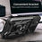 For iPhone 16 Pro Max Case with Slide Camera Lid PC+TPU Kickstand Phone Cover - Black - 4