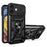 For iPhone 16 Plus Case with Slide Camera Lid PC+TPU Kickstand Phone Cover - Black - 1